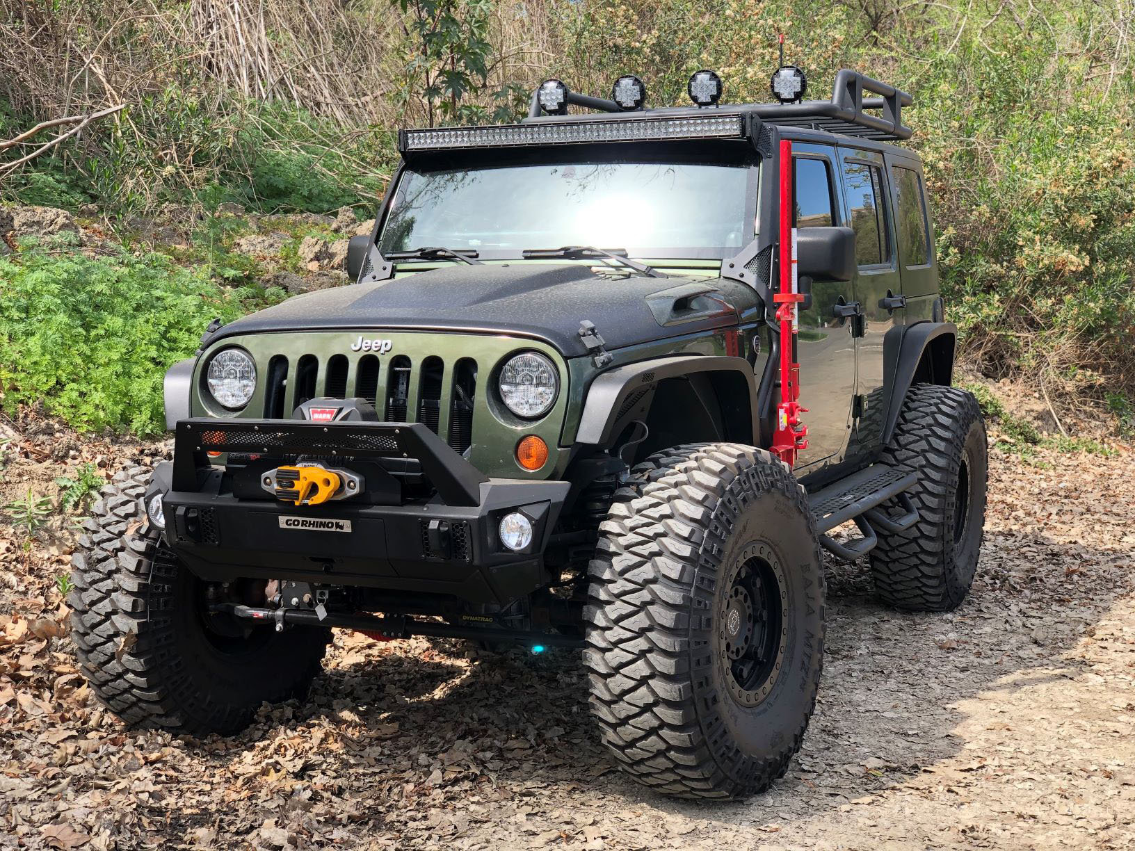 Go Rhino 701003T Exterior Jack Mount for 0718 Jeep Wrangler JK